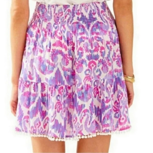Lilly Pulitzer Evelyn Pom Pom Mini Skirt - Picture 2 of 9